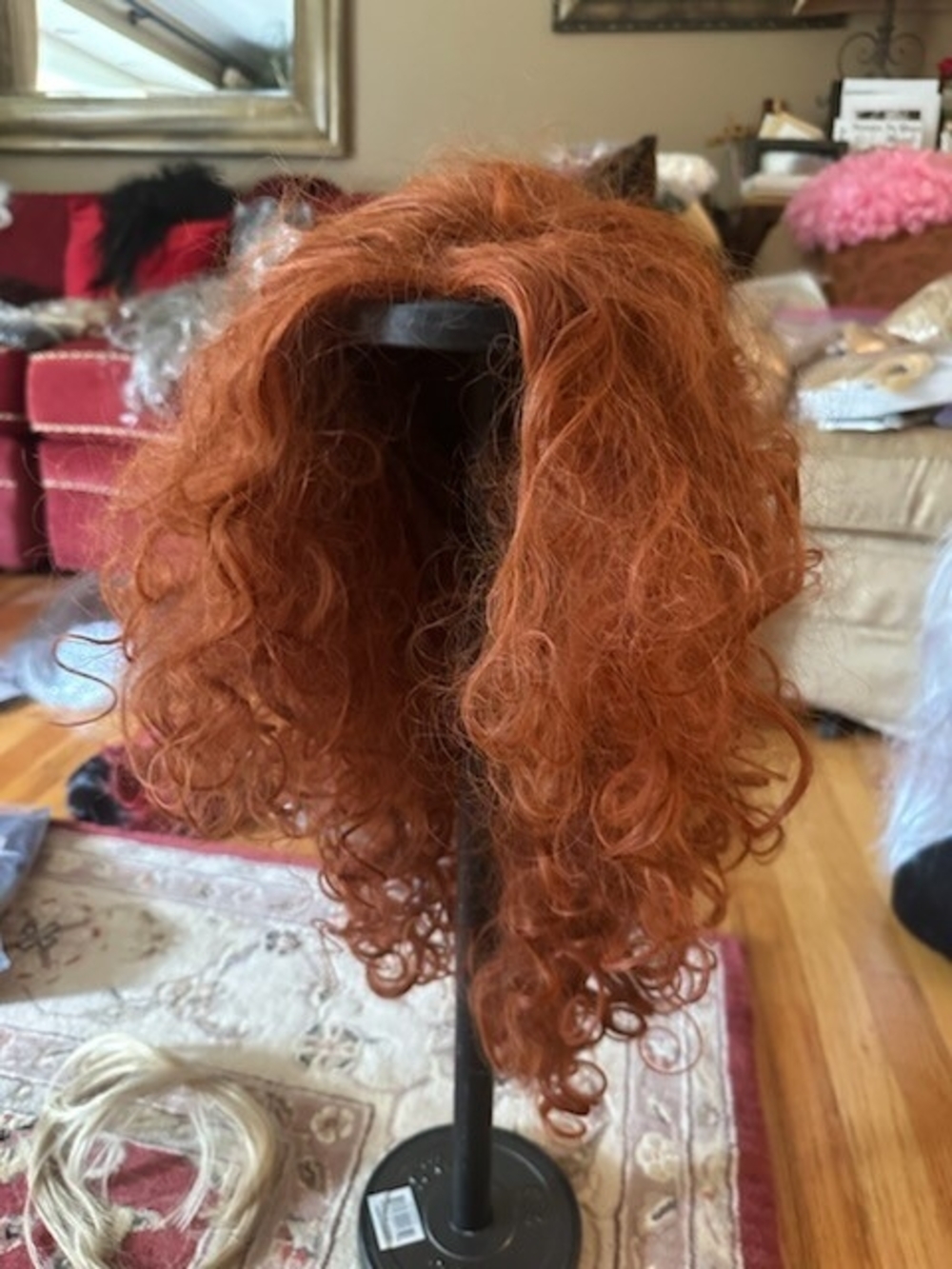 Curly Auburn Womens Wig - Vibrant Ginger Hair